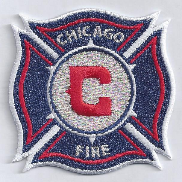  Chicago Soccer Jersey - Mini Badge - Fire Red Deep