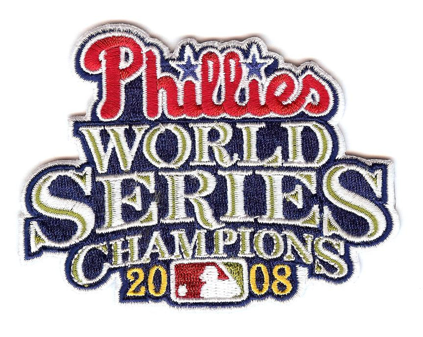 Philadelphia Phillies 2008 World Series Champions Patch (Script