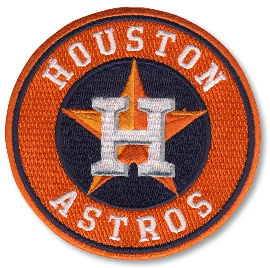 LOT OF (1) MLB HOUSTON ASTROS (H) BLUE EMBROIDERED PATCH PATCHES ITEM # 44